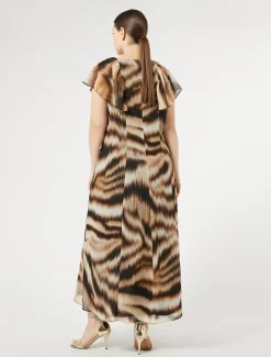 Marina Rinaldi Robe en georgette NOIR Sale