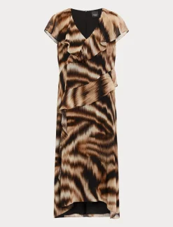Marina Rinaldi Robe en georgette NOIR Sale