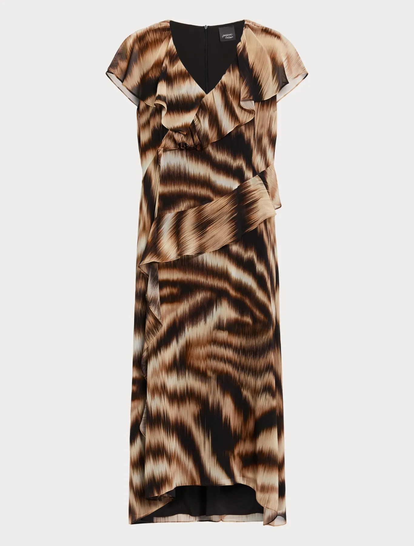 Marina Rinaldi Robe en georgette NOIR Sale