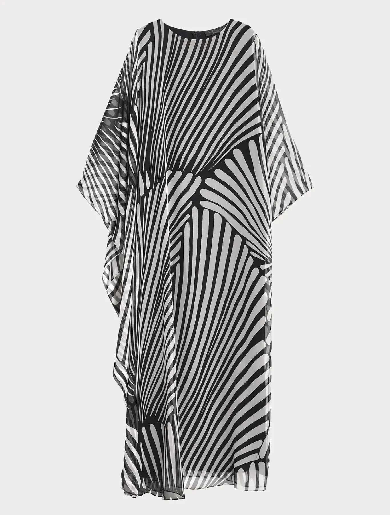 Marina Rinaldi Robe en georgette imprimée NOIR Best
