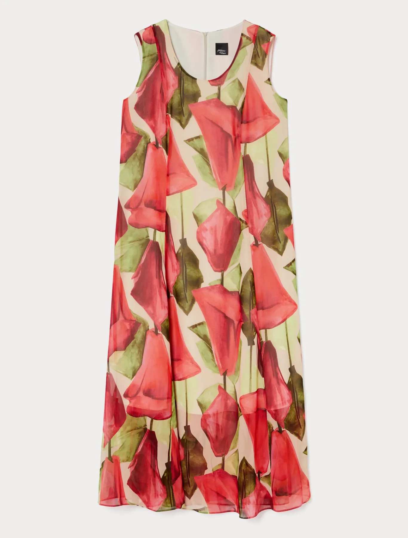 Marina Rinaldi Robe en georgette imprimée ROSE Best