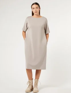Marina Rinaldi Robe en jersey GRISTOURTERELLE Best