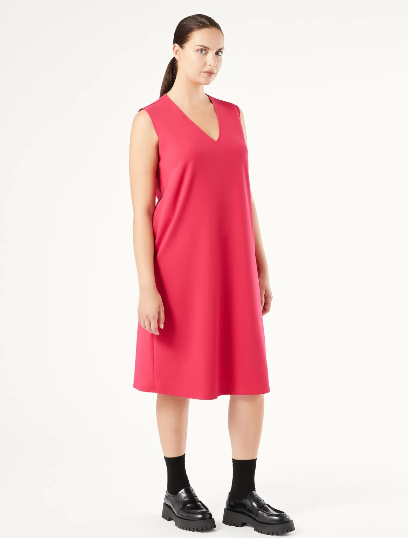 Marina Rinaldi Robe en jersey FUCHSIA Outlet