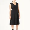Marina Rinaldi Robe en jersey NOIR New