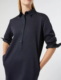 Marina Rinaldi Robe en jersey BLEU Outlet