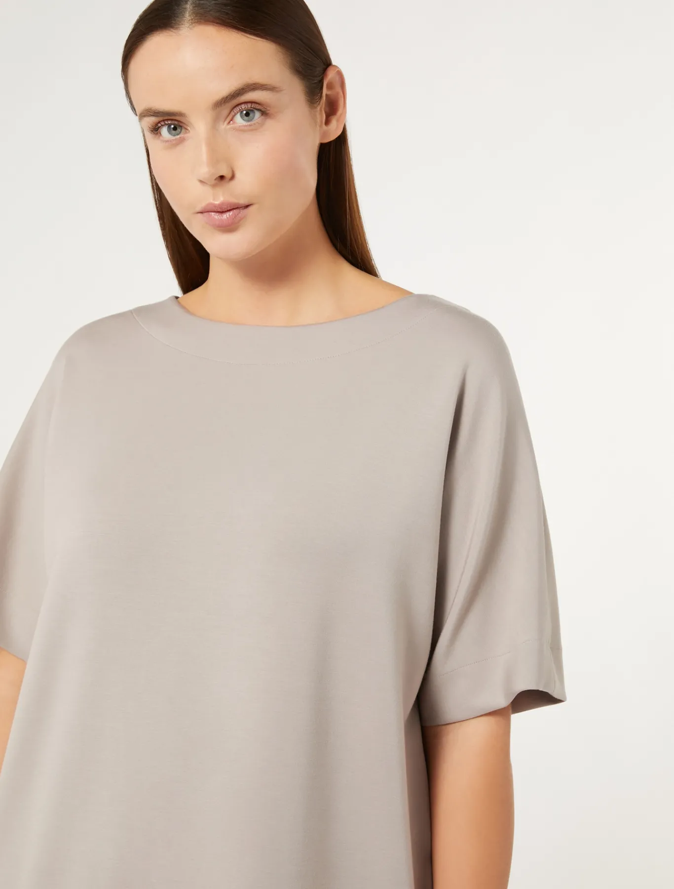 Marina Rinaldi Robe en jersey GRISTOURTERELLE Best