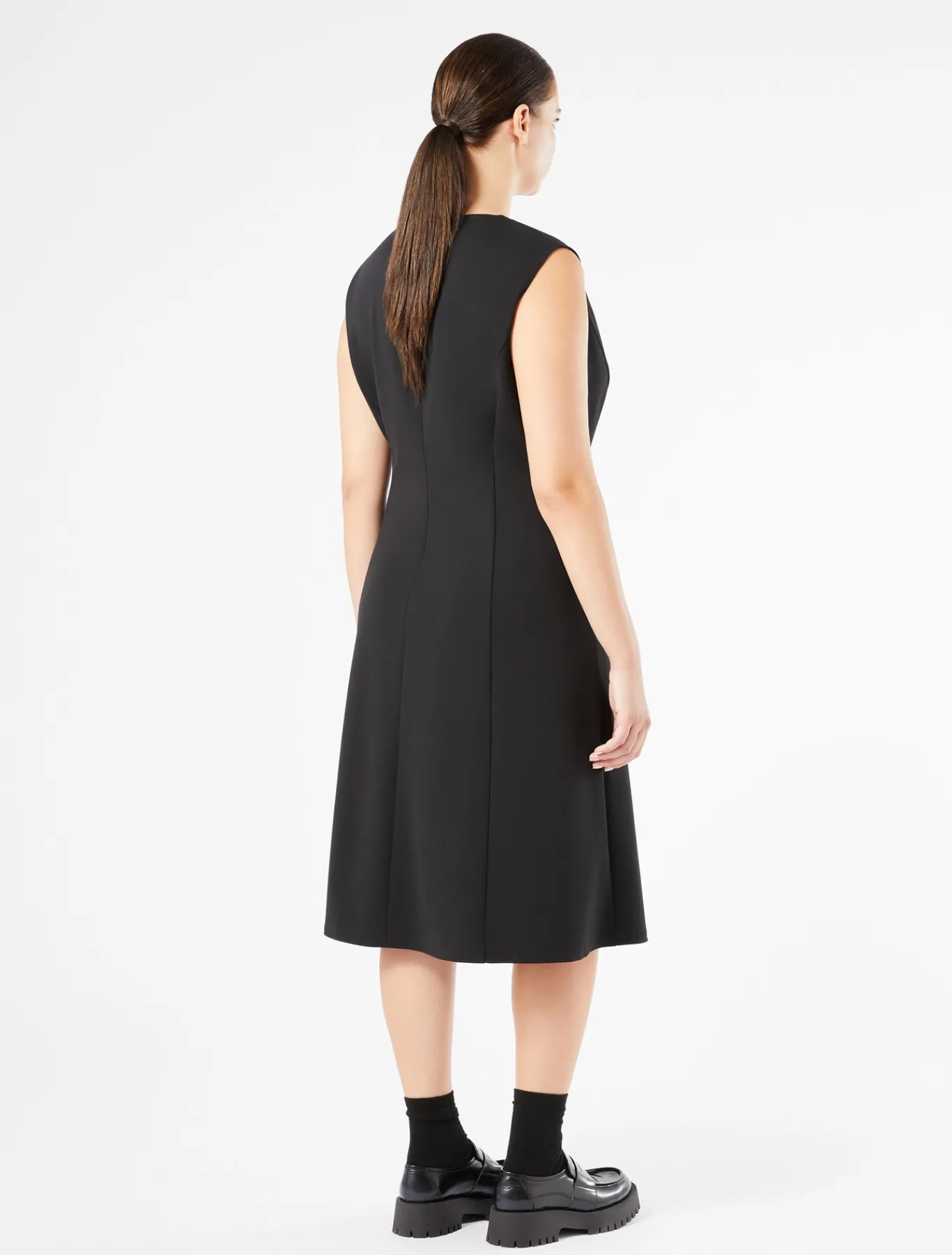 Marina Rinaldi Robe en jersey NOIR New