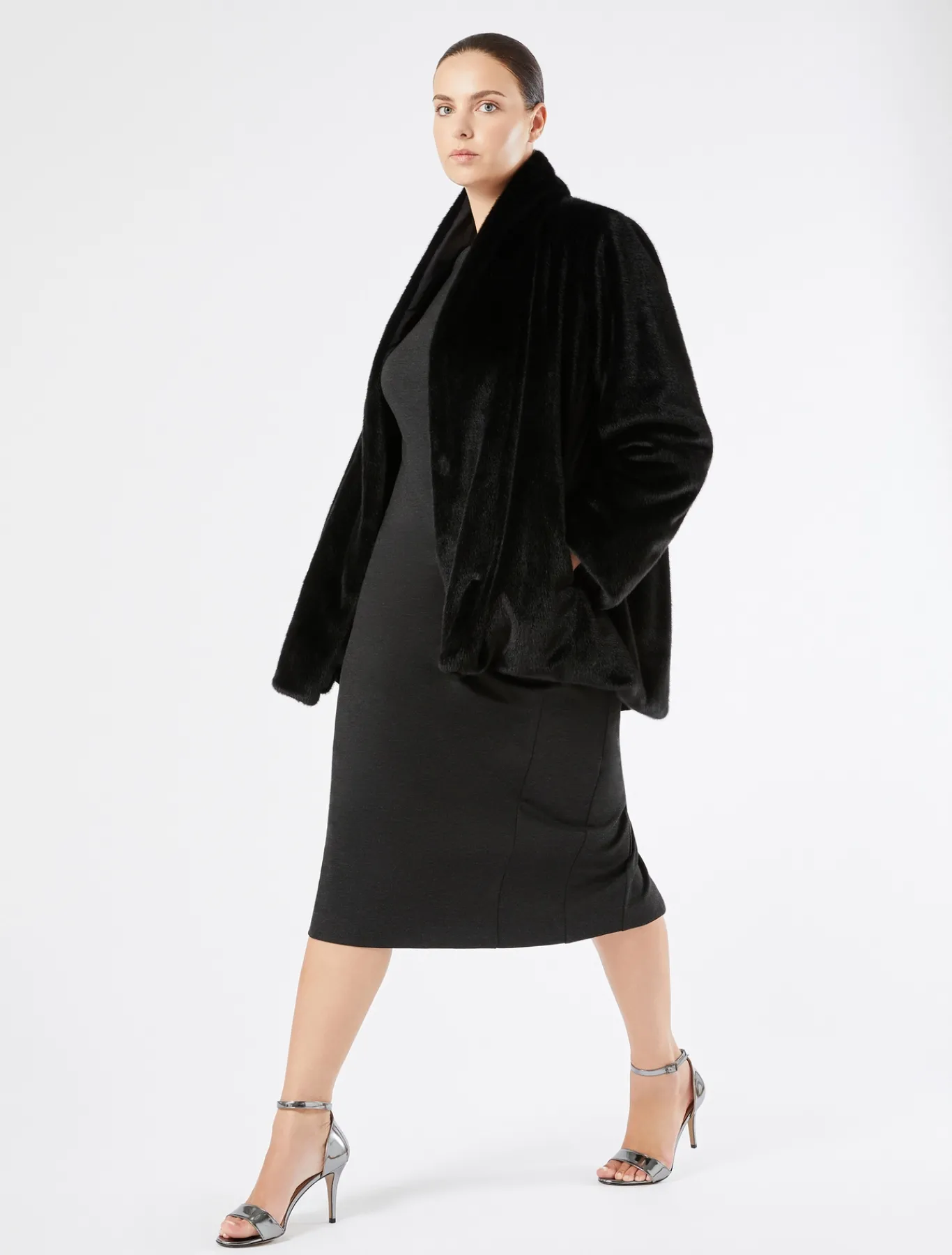 Marina Rinaldi Robe en jersey bistretch GRISANTHRACITE Best