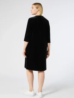 Marina Rinaldi Robe en jersey de velours NOIR Hot