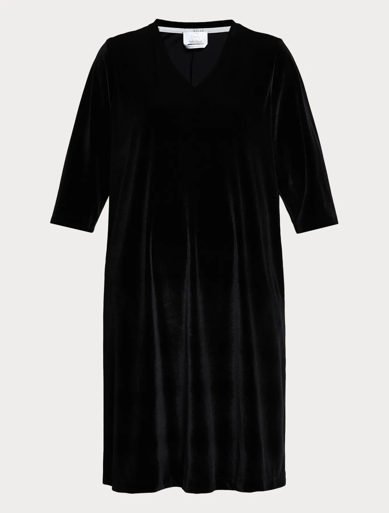 Marina Rinaldi Robe en jersey de velours NOIR Hot