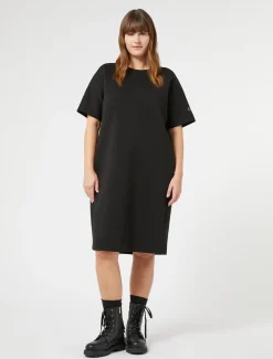 Marina Rinaldi Robe en jersey double NOIR Outlet