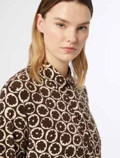 Marina Rinaldi Robe en jersey imprimé BRUN Fashion
