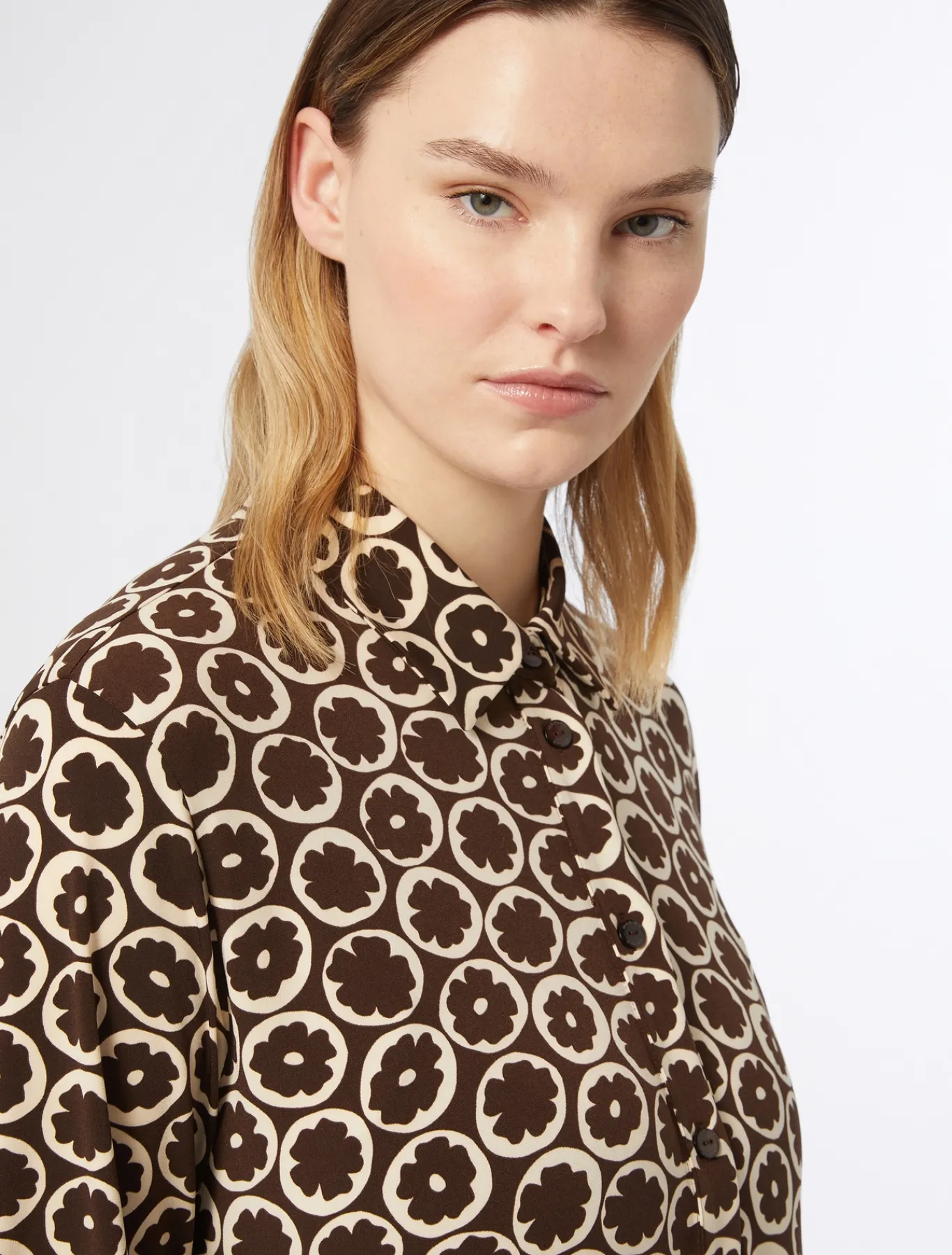 Marina Rinaldi Robe en jersey imprimé BRUN Fashion