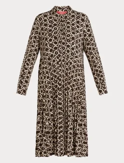 Marina Rinaldi Robe en jersey imprimé BRUN Fashion