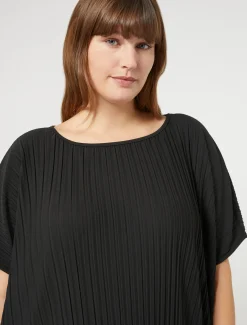Marina Rinaldi Robe en jersey plissé NOIR Sale