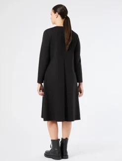 Marina Rinaldi Robe en jersey point Milano NOIR Clearance