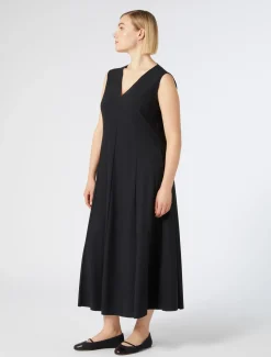 Marina Rinaldi Robe en jersey technique NOIR Best