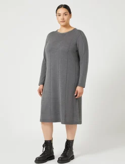 Marina Rinaldi Robe en laine mélangée GRISBLEU Best