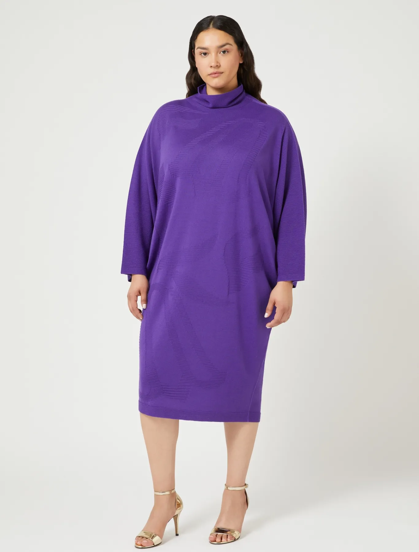 Marina Rinaldi Robe en laine mélangée VIOLET Fashion