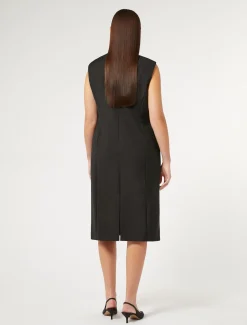 Marina Rinaldi Robe en levantine avec strass NOIR Discount
