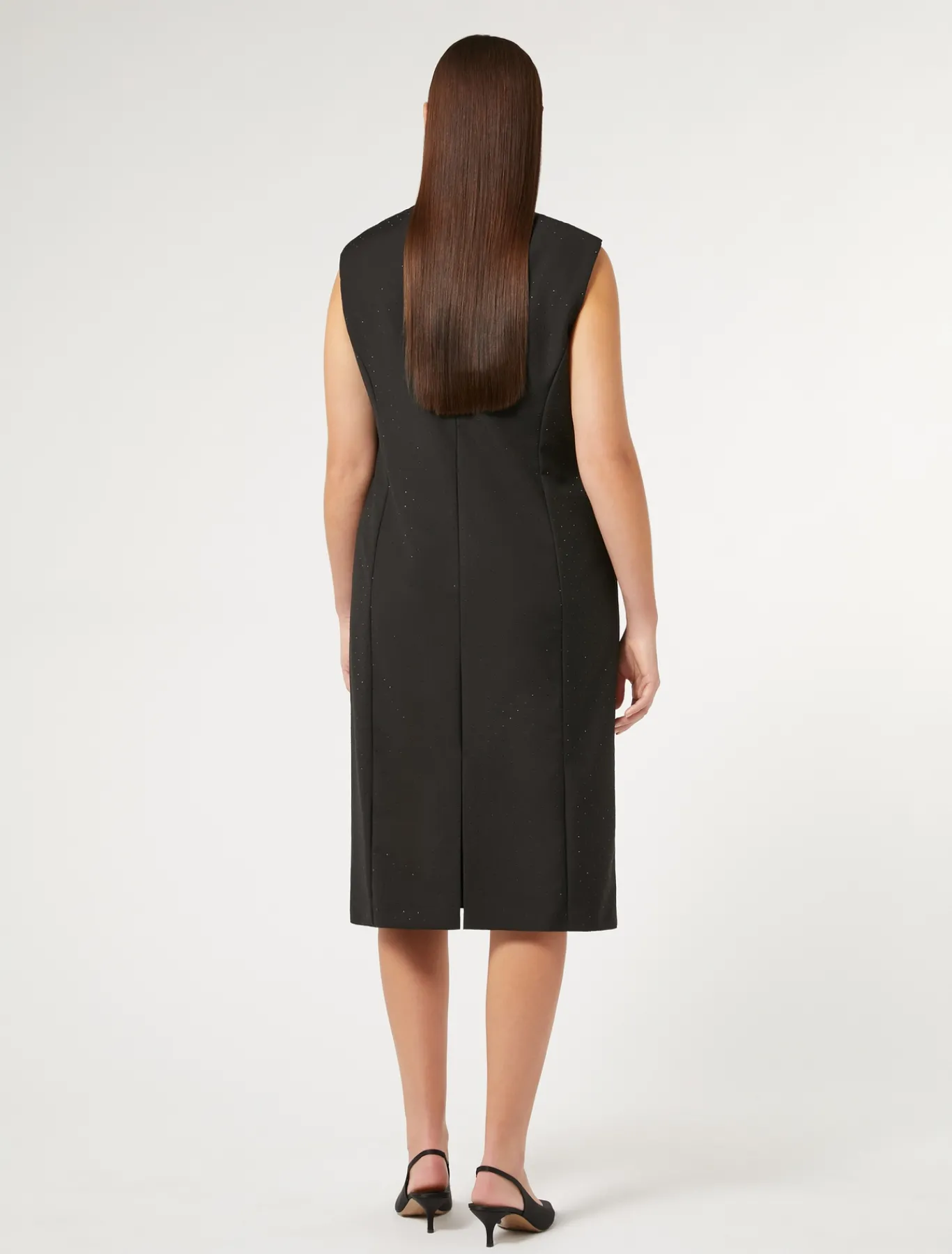 Marina Rinaldi Robe en levantine avec strass NOIR Discount
