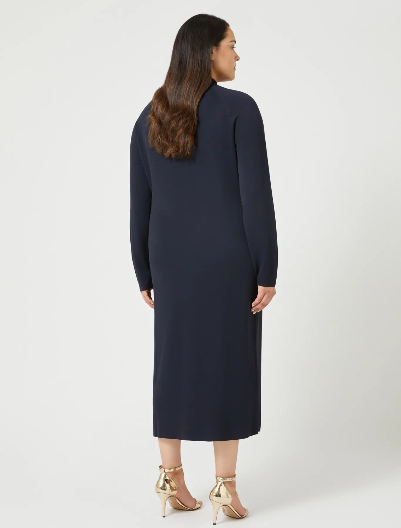 Marina Rinaldi Robe en maille BLEUNUIT Sale