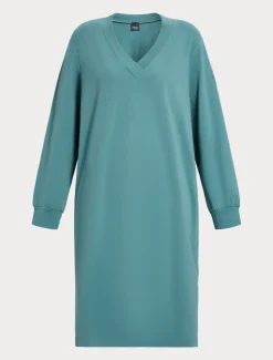 Marina Rinaldi Robe en molleton de coton stretch VERTSAUGE Clearance