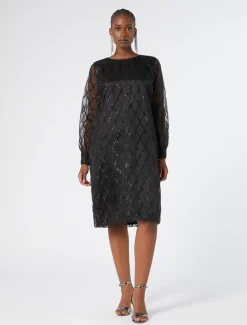 Marina Rinaldi Robe en organza NOIR Discount