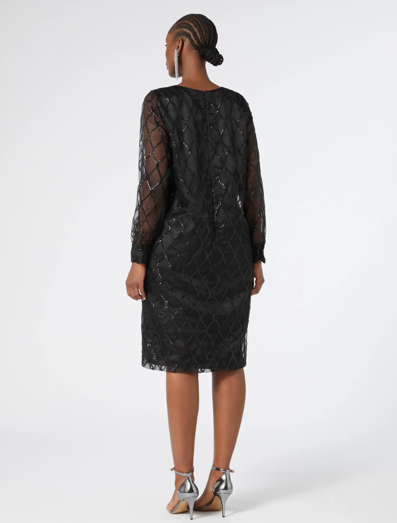 Marina Rinaldi Robe en organza NOIR Discount