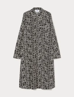 Marina Rinaldi Robe en popeline imprimée NOIR Outlet