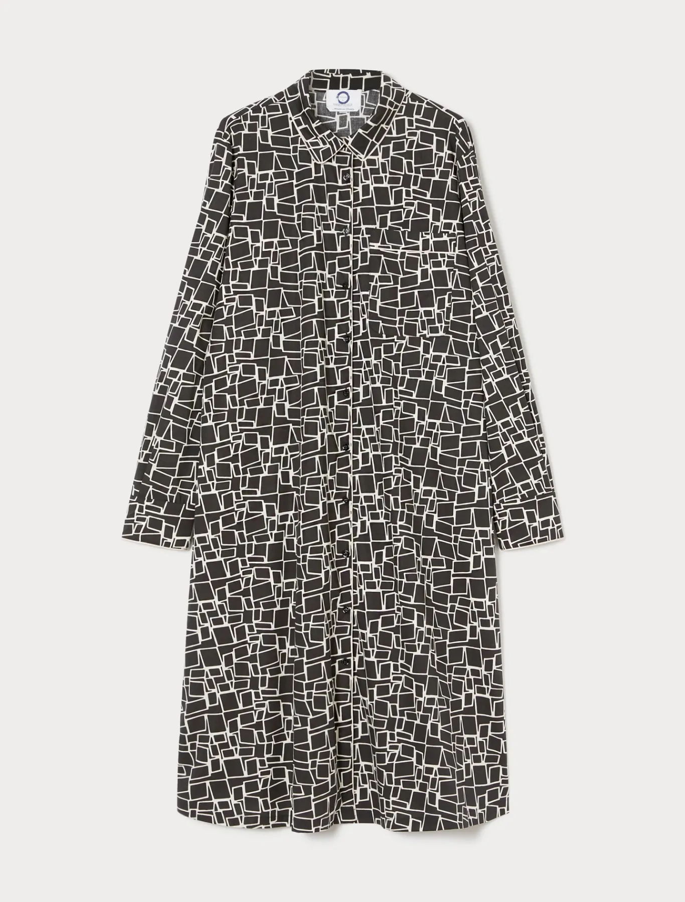 Marina Rinaldi Robe en popeline imprimée NOIR Outlet
