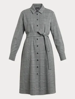 Marina Rinaldi Robe en prince-de-Galles NOIR Best