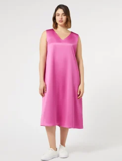 Marina Rinaldi Robe en satin fluide VIEUXROSE Outlet
