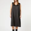 Marina Rinaldi Robe en satin fluide NOIR Outlet