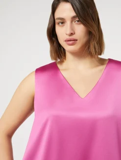 Marina Rinaldi Robe en satin fluide VIEUXROSE Outlet