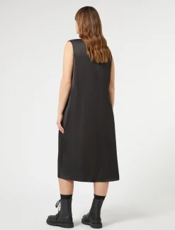 Marina Rinaldi Robe en satin fluide NOIR Outlet