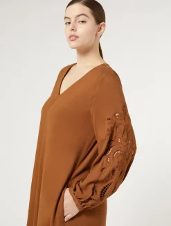 Marina Rinaldi Robe en sergé de viscose BRONZE Hot