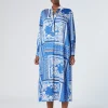 Marina Rinaldi Robe en sergé imprimé AZURE Clearance