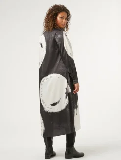 Marina Rinaldi Robe en sergé imprimé NOIR Discount