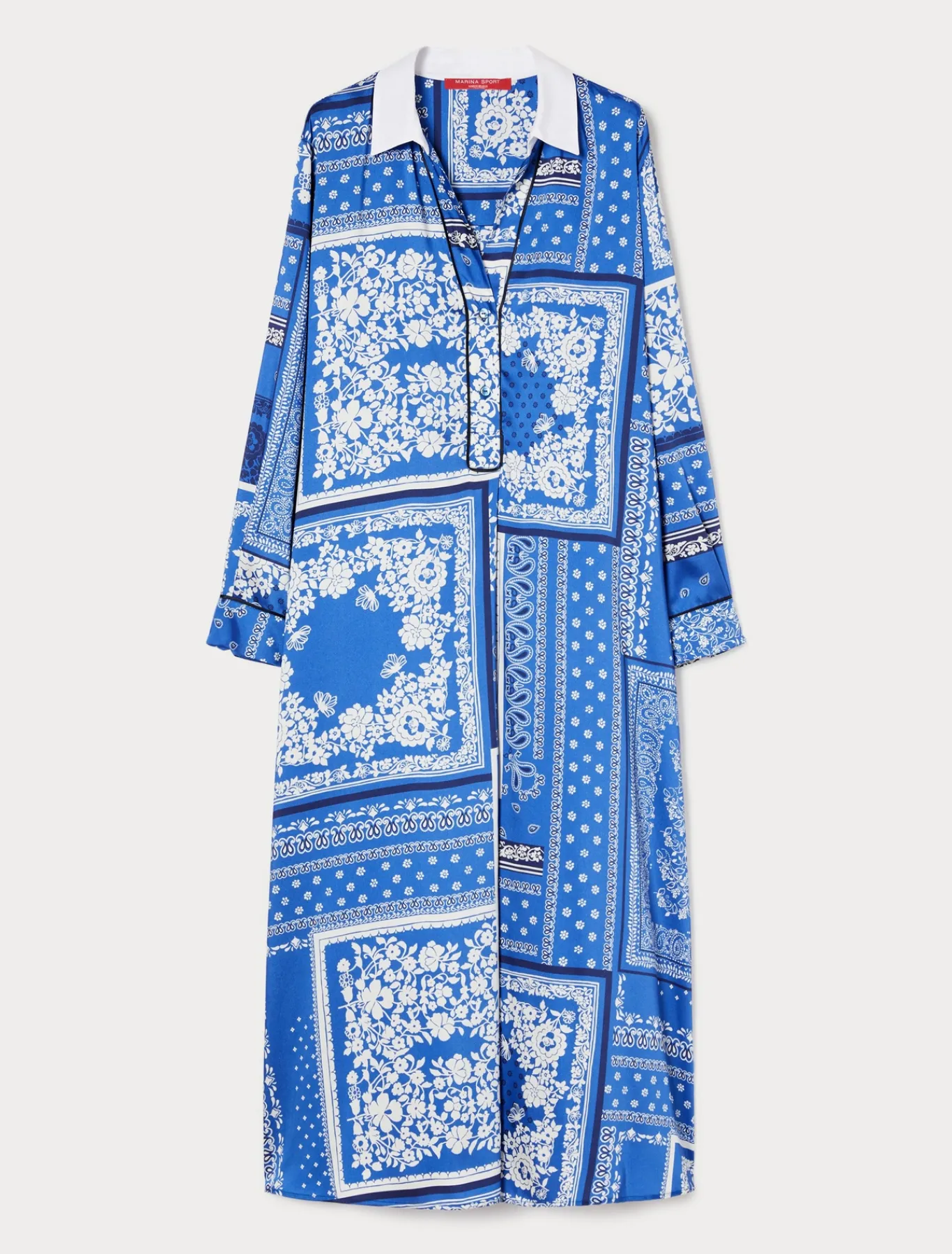 Marina Rinaldi Robe en sergé imprimé AZURE Clearance