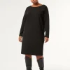 Marina Rinaldi Robe en tissu technique NOIR Clearance