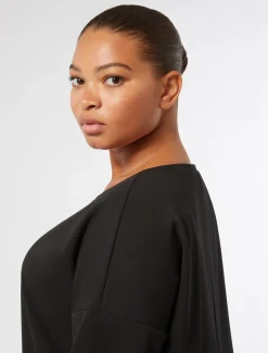Marina Rinaldi Robe en tissu technique NOIR Clearance