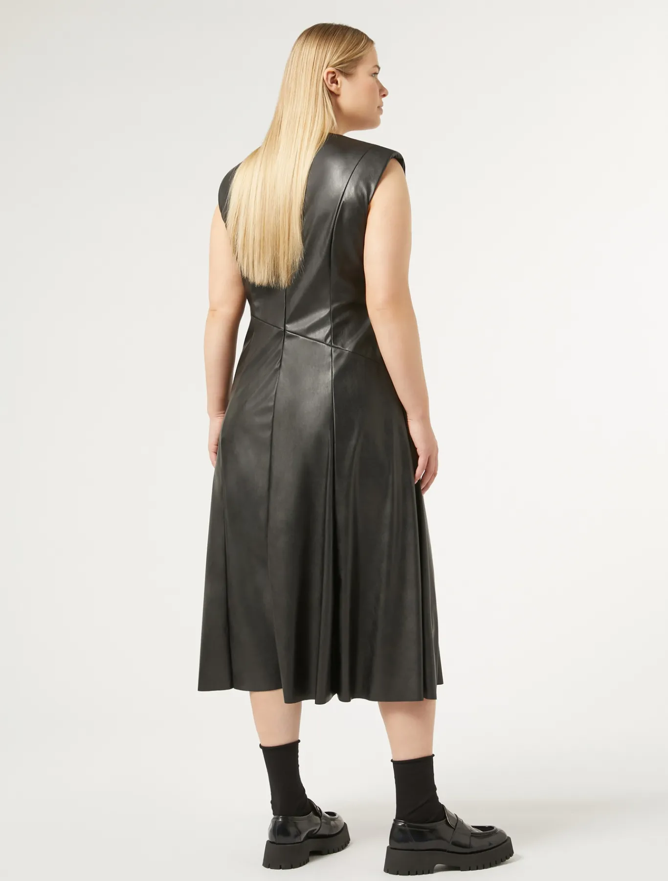 Marina Rinaldi Robe en tissu technique NOIR Discount