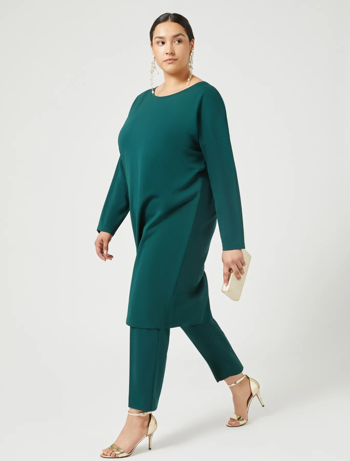 Marina Rinaldi Robe en tissu technique VERTFONCE' Discount