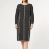 Marina Rinaldi Robe en viscose jacquard NOIRBLANC Clearance