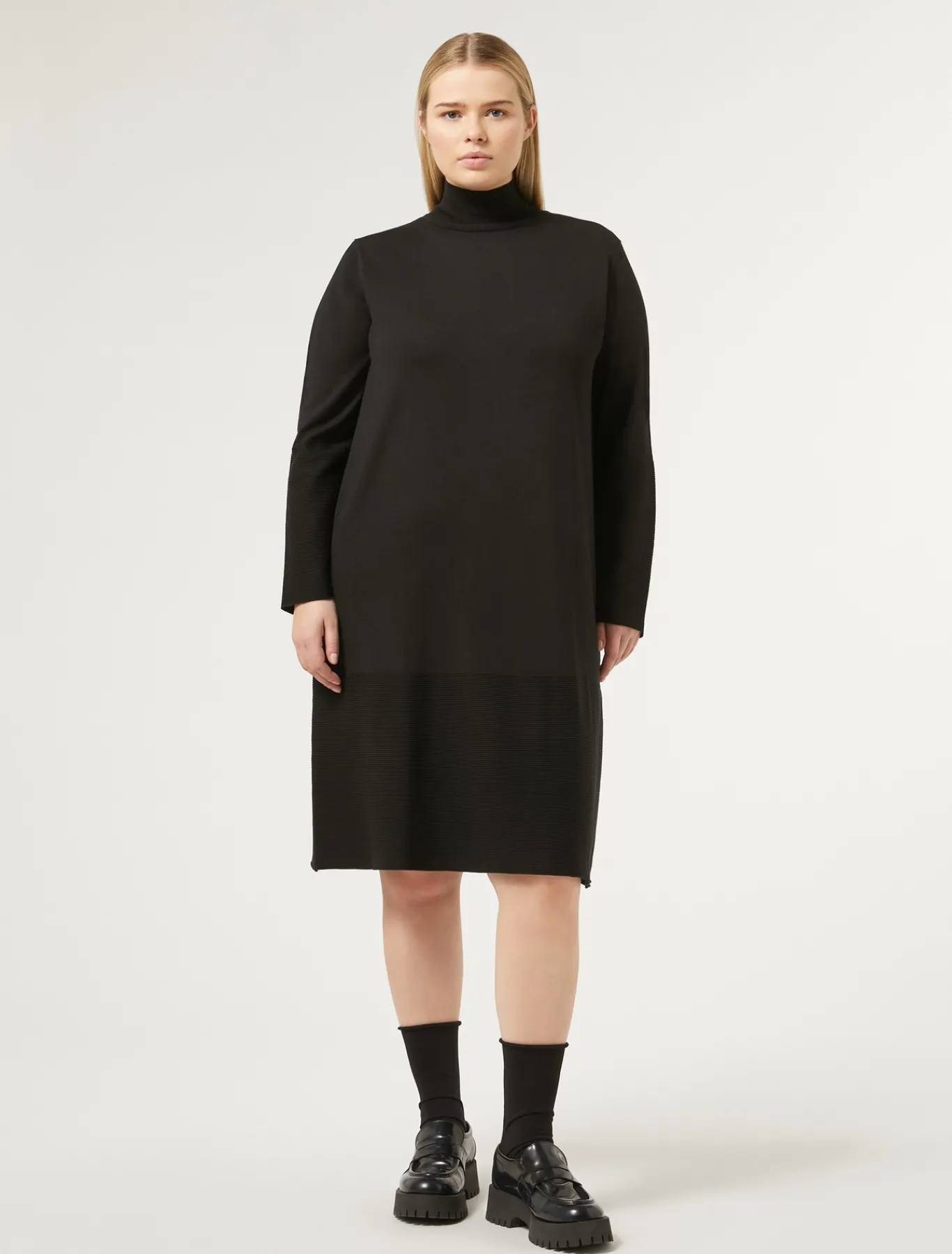 Marina Rinaldi Robe en viscose stretch NOIR Hot