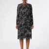 Marina Rinaldi Robe fourreau en tulle plumetis NOIR Sale
