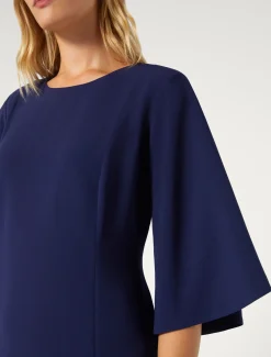 Marina Rinaldi Robe longue en cady triacétate ENCRE New