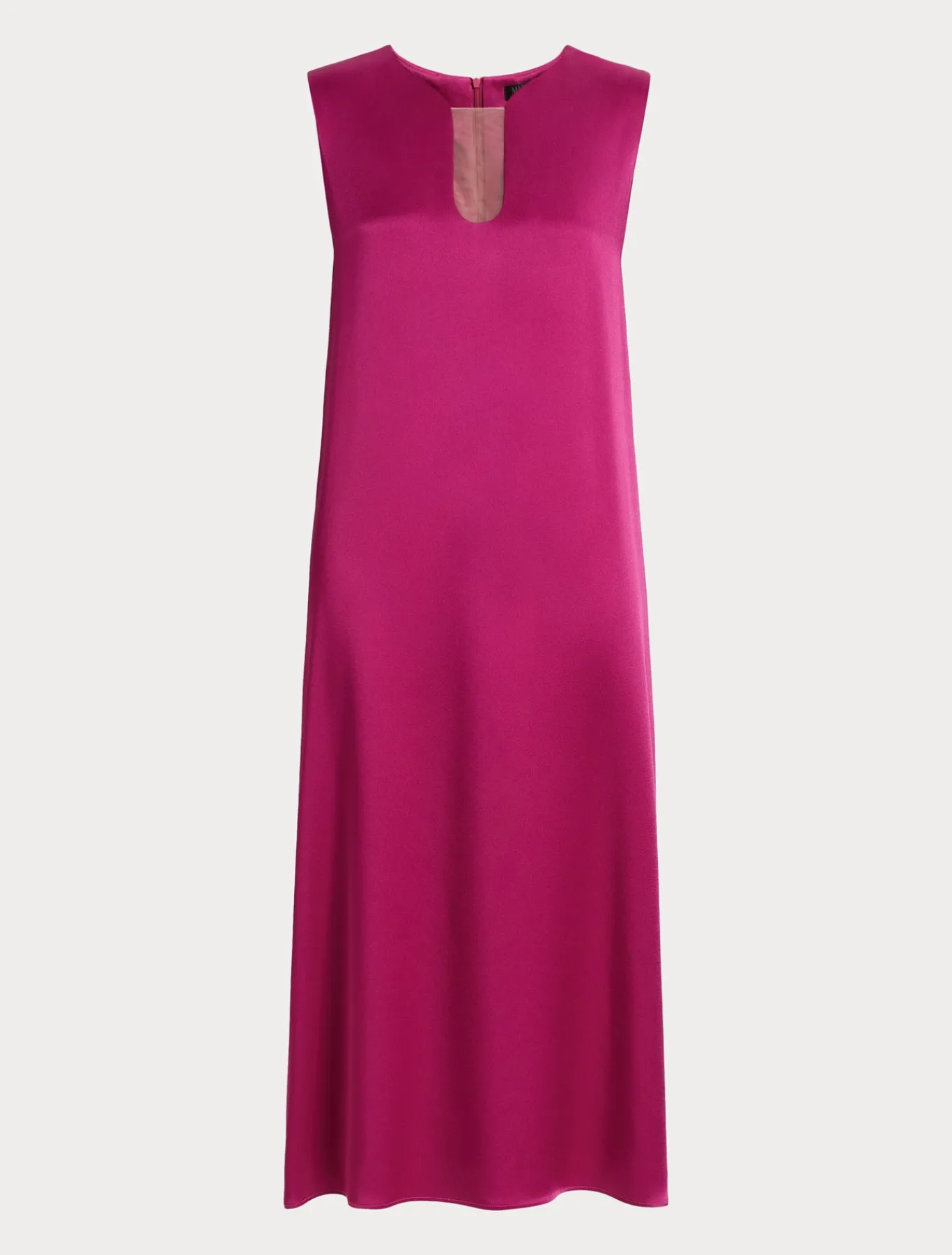 Marina Rinaldi Robe longue en crêpe envers satin FRAMBOISE Fashion