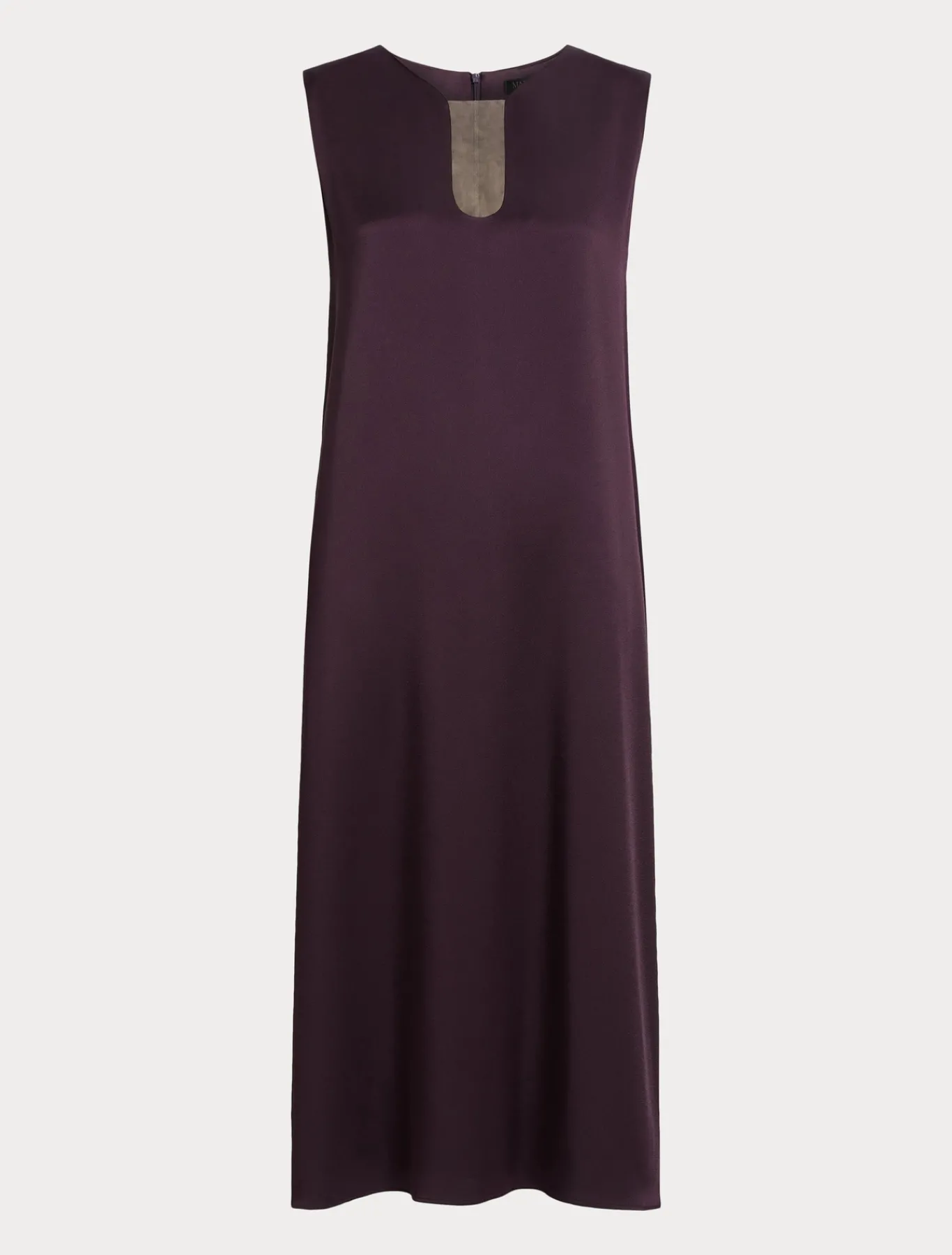 Marina Rinaldi Robe longue en crêpe envers satin BORDEAUX Best